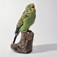 Image 6 of Vintage Royal Copenhagen Faience Budgie designed by Jeanne Grut