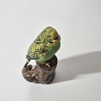 Image 7 of Vintage Royal Copenhagen Faience Budgie designed by Jeanne Grut