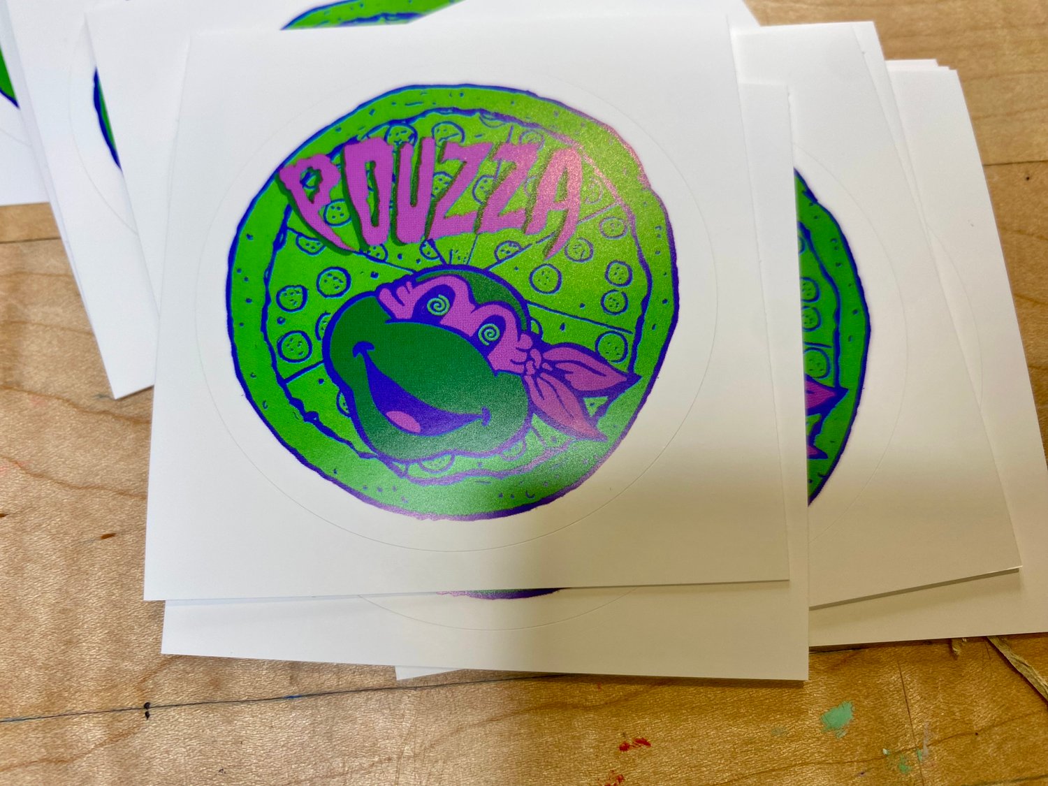 Image de Pouzza " TMNT " stickers / collants ( 2,5'' )