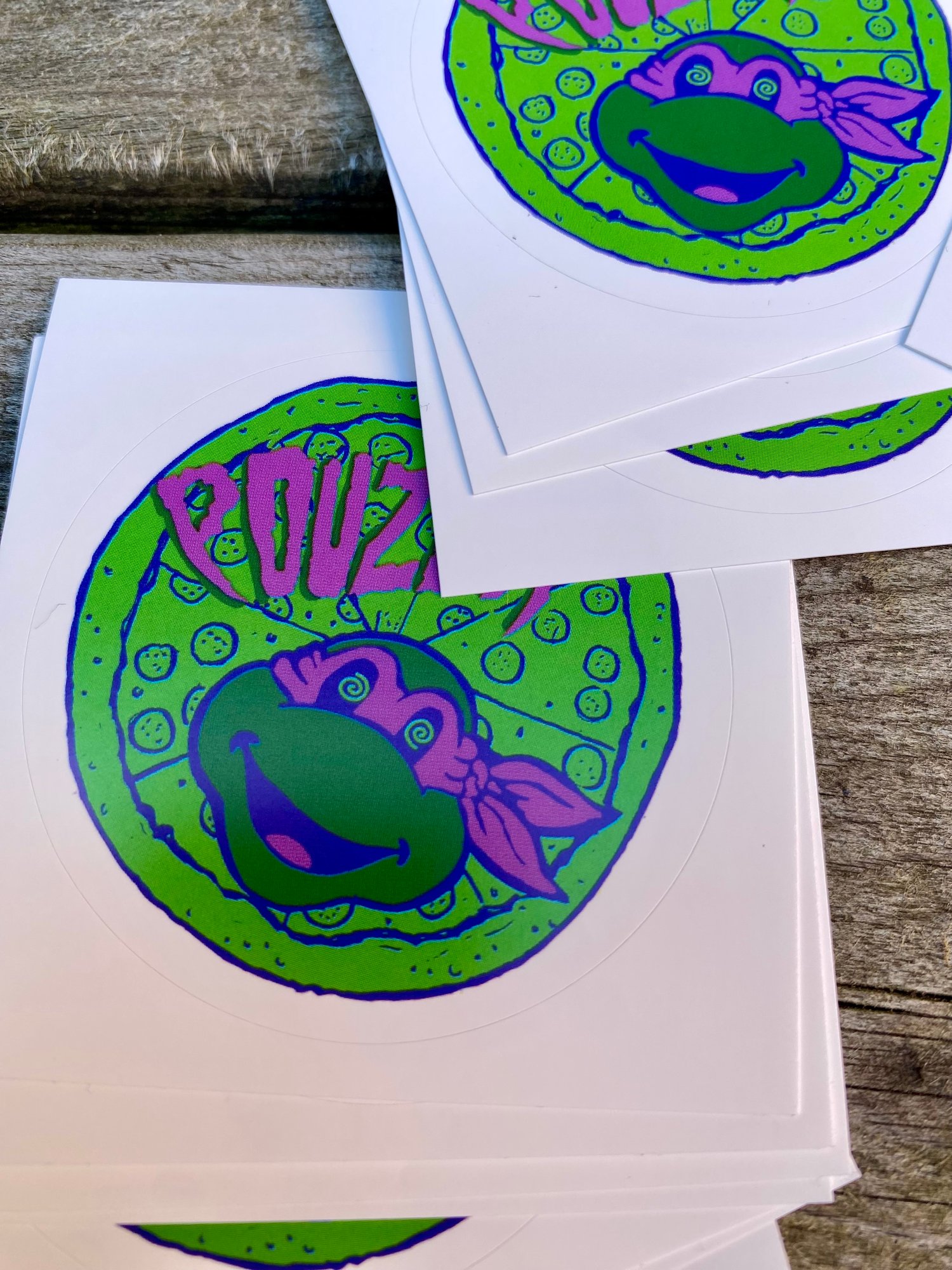 Image of Pouzza " TMNT " stickers / collants ( 2,5'' )