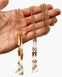 Hare bone glasses chain
