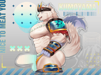 Image 1 of [PRE-ORDER] Nice To MEAT You Standee - XXL - Kumoyama, Tyrantino, Beernox