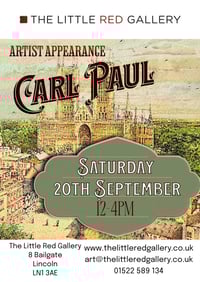 Image 3 of Carl Paul "A Cold Winter's Morning, Lincoln Cathedral"