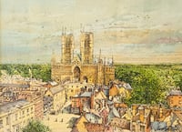 Image 1 of Carl Paul "The Old Tower, Lincoln Cathedral"