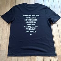 Image 5 of T-Shirt mixte NO HATE