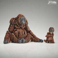 Image 7 of Edge Sculpture "Orangutan And Baby Miniature"