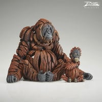 Image 8 of Edge Sculpture "Orangutan And Baby Miniature"