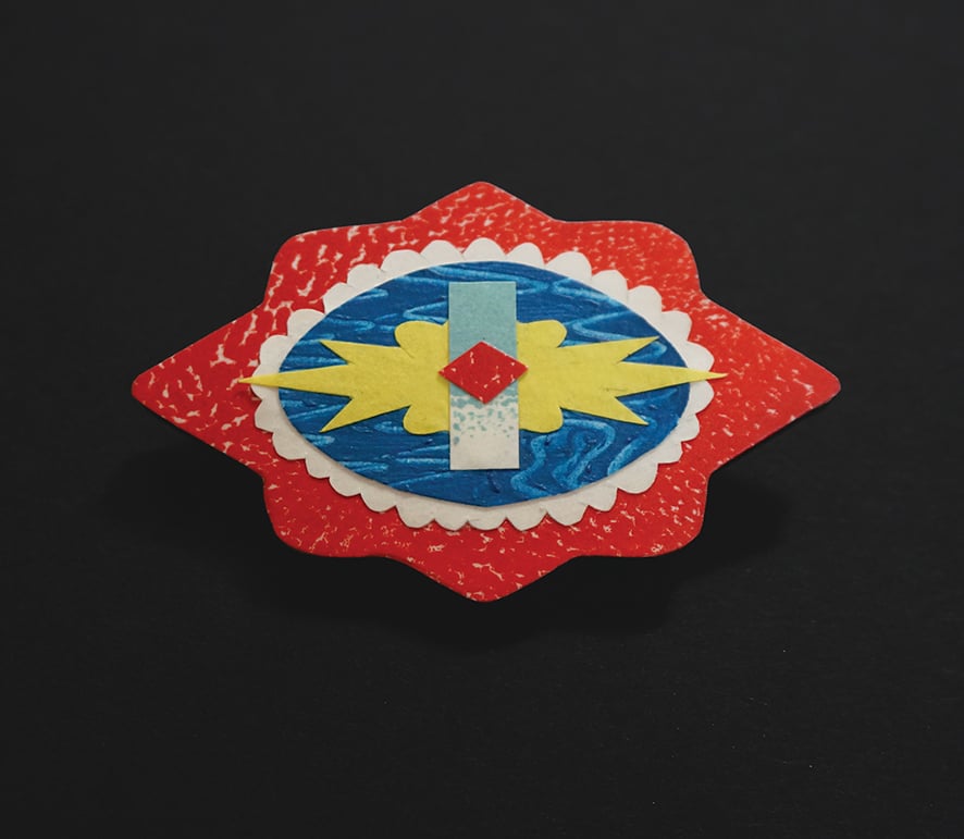 Image of Wearable Collages - Folk Art Inspired Brooches
