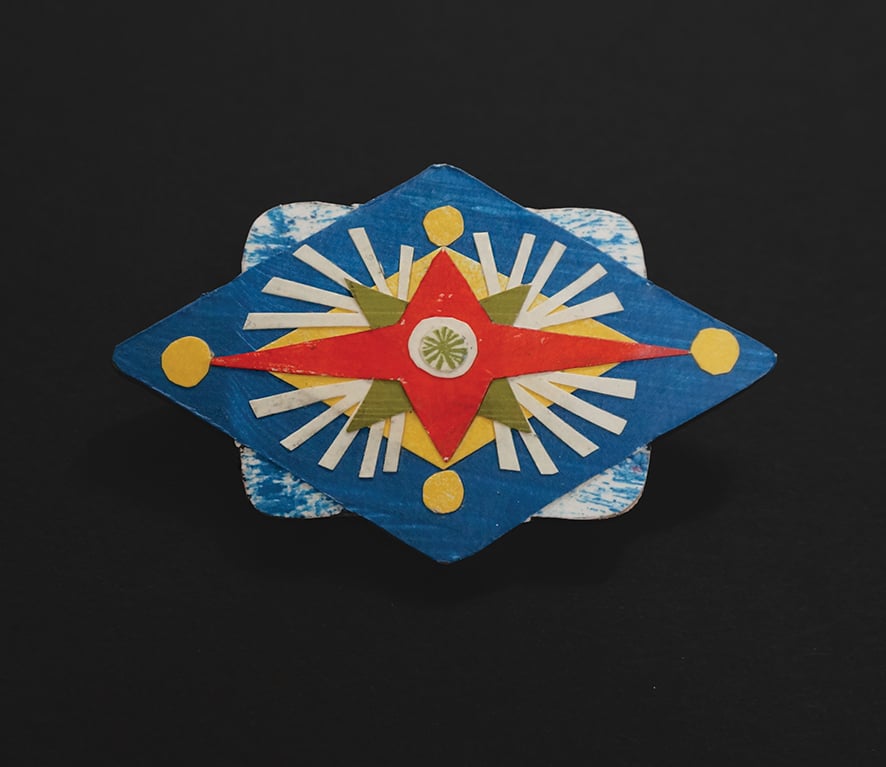 Image of Wearable Collages - Folk Art Inspired Brooches