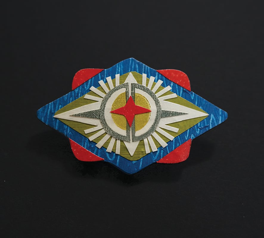 Image of Wearable Collages - Folk Art Inspired Brooches