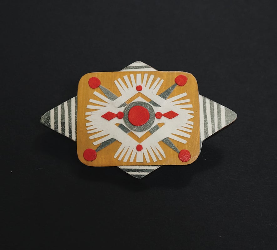 Image of Wearable Collages - Folk Art Inspired Brooches
