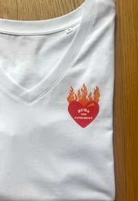 Image 6 of TEE-SHIRT blanc "BURN THE PATRIARCHY"