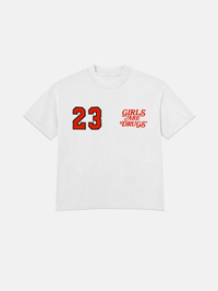 Image 1 of GIRLS ARE DRUGS® x JORDAN® TEE - WHITE