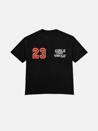 Image 1 of GIRLS ARE DRUGS® x JORDAN® TEE - BLACK