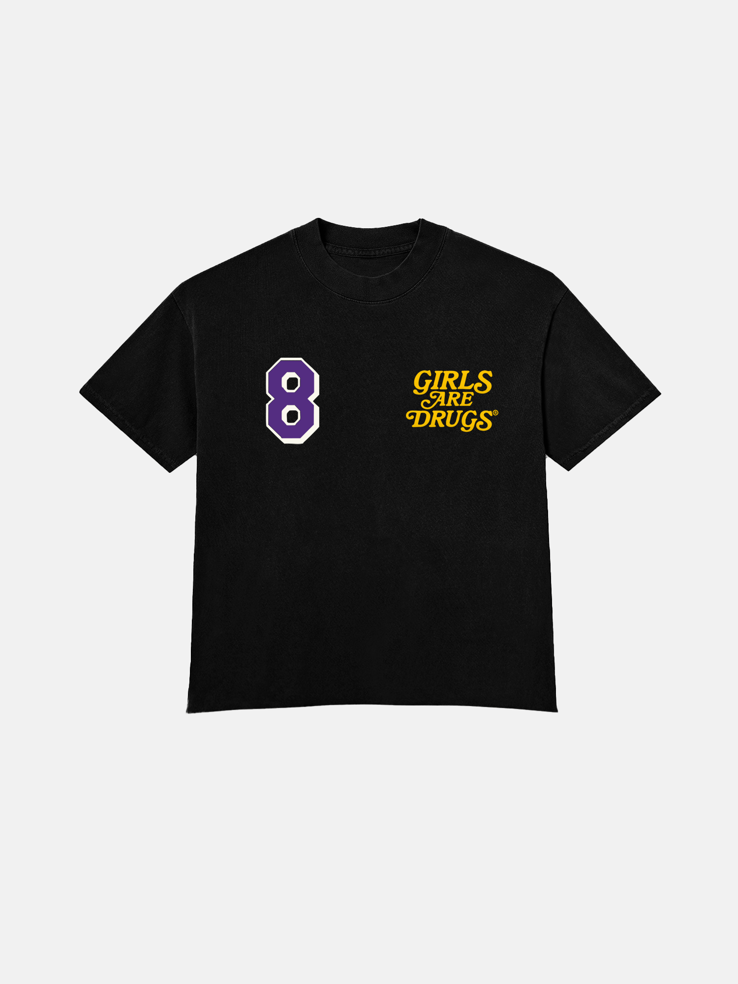 Image of GIRLS ARE DRUGS® x KOBE® TEE - BLACK