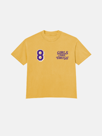 Image 1 of GIRLS ARE DRUGS® x KOBE® TEE - MUSTARD YELLOW