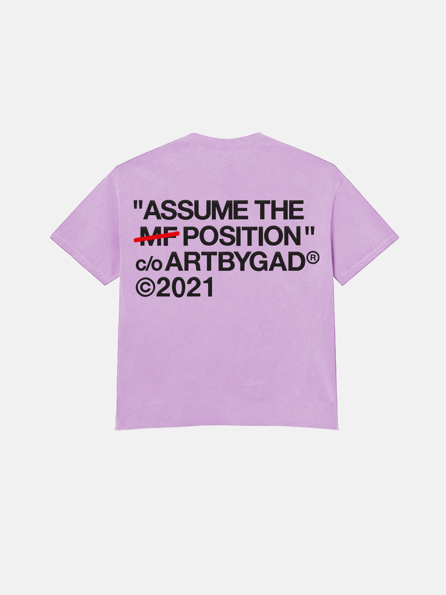 Image of GIRLS ARE DRUGS® "MONEY GUN" TEE - PASTEL PURPLE