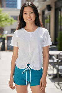 Image 1 of Mesh Tie Top