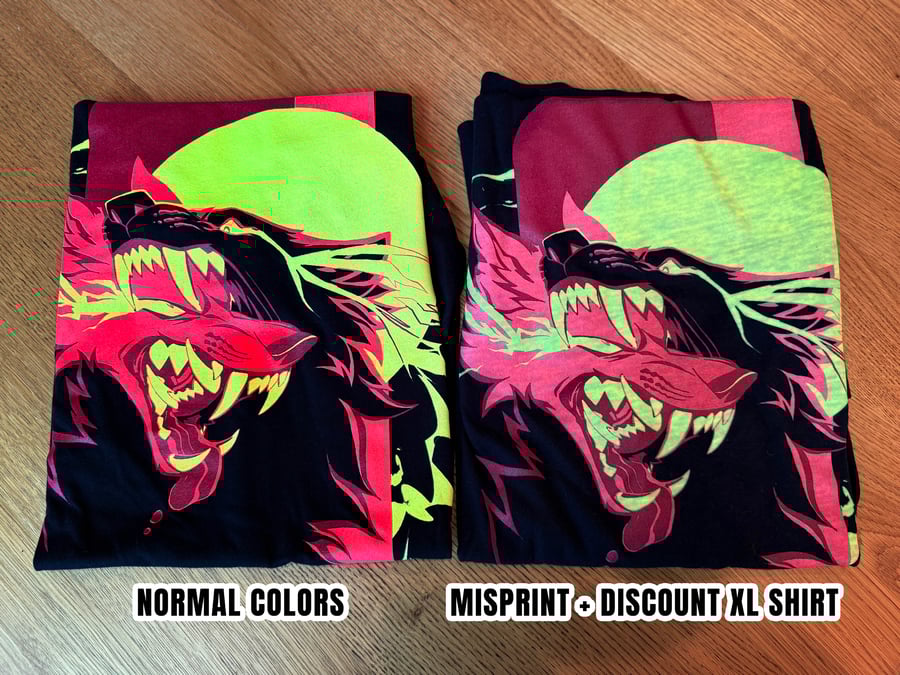 Image of NEON CLASH RED - UV Tees and Tanks