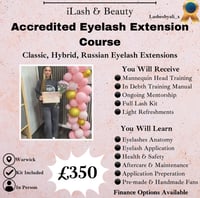 Lash Extension Accredited Course - Classic, Hybrid and Russian