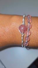 Image 1 of Strawberry Quartz bangle