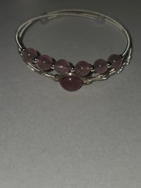 Image 2 of Strawberry Quartz bangle 