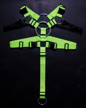 Image of TACTICAL HARNESS RB_01 / NEON GREEN_BLACK UV