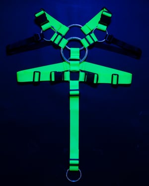 Image of TACTICAL HARNESS RB_01 / NEON GREEN_BLACK UV