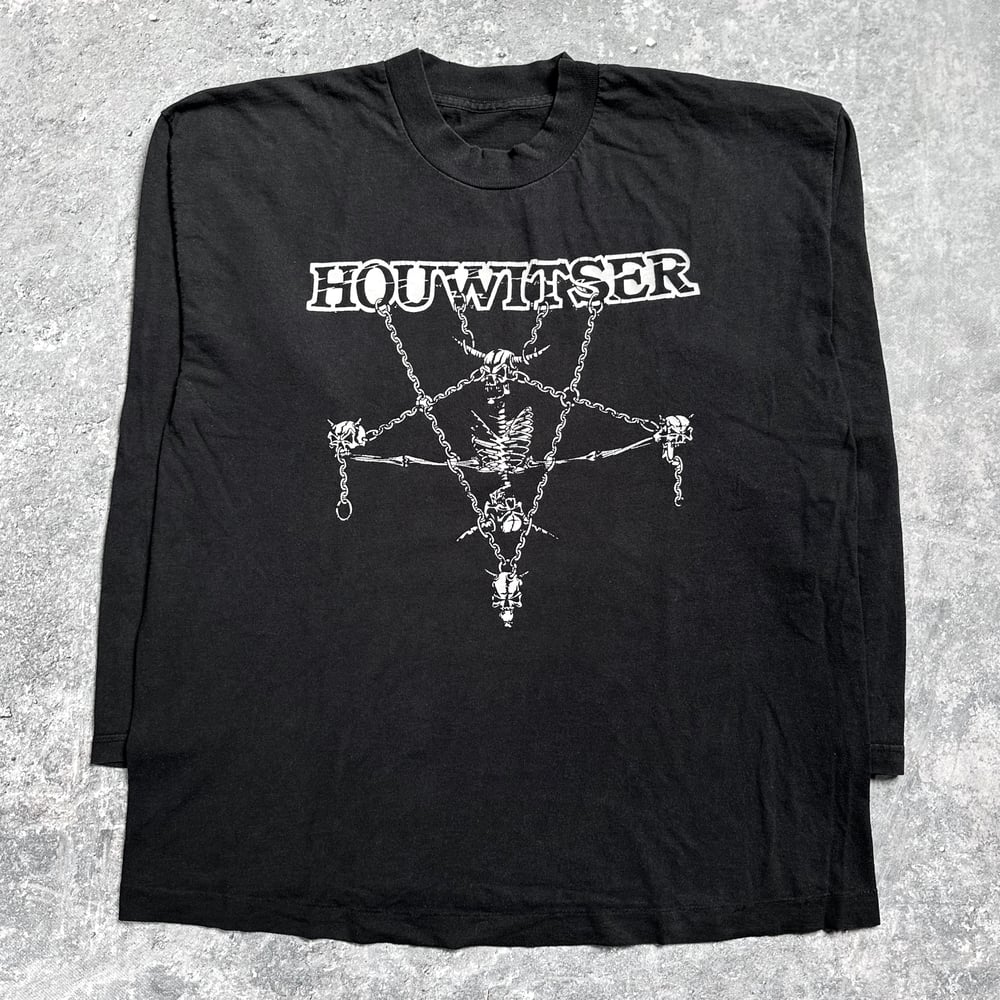 *Rare* Houwitser 1990’s ‘Under The Flag Of Death We March’ Longsleeve Shirt
