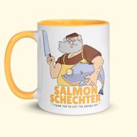 Image 1 of NEW! Salmon Schechter Mug