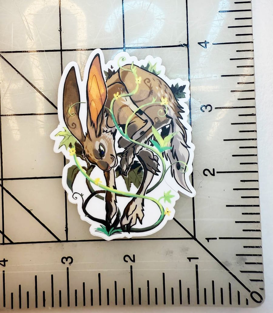 Image of Vine Rabbit Sticker