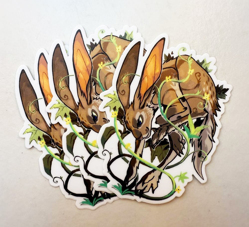 Image of Vine Rabbit Sticker