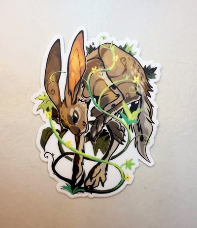 Image of Vine Rabbit Sticker