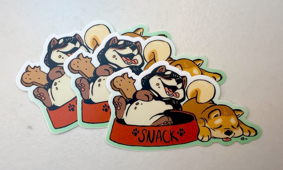Image of Shiba Snack Sticker