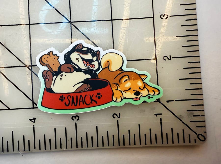 Image of Shiba Snack Sticker