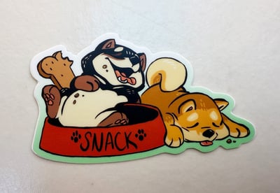 Image of Shiba Snack Sticker