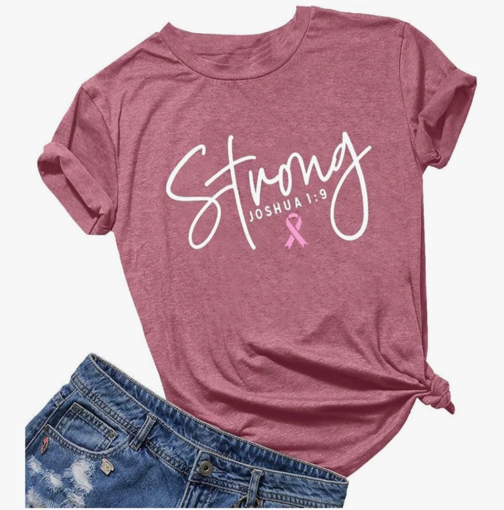 Image of Joshua 1:9 Breast cancer awareness 