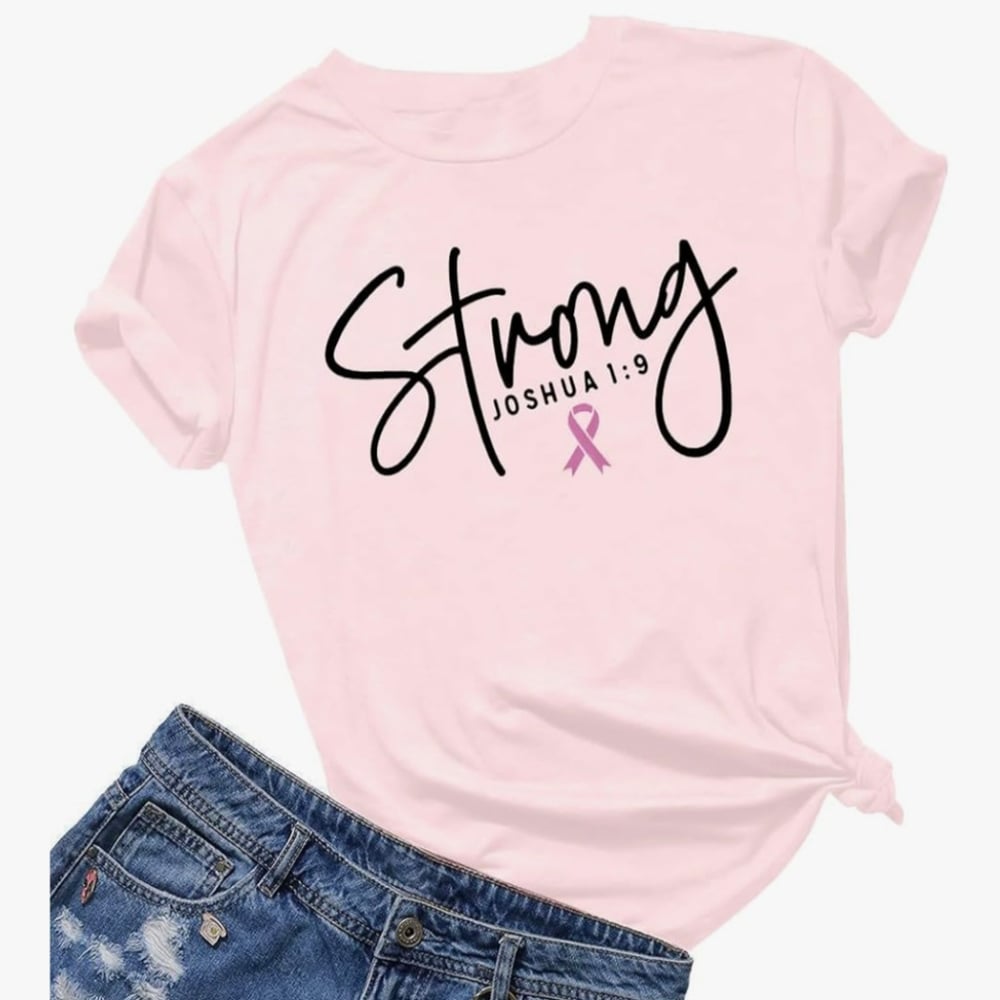 Image of Joshua 1:9 Breast cancer awareness 