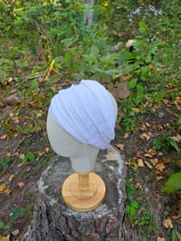 Image 2 of Cashmere Stretchy Wrap in Ivory - Moderate Coverage 