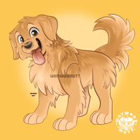 Image 2 of Golden Retriver Sticker