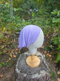Image 3 of Merino Wool Stretchy Wrap in Lavender 