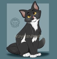 Image 2 of Tuxedo Cat v2 Sticker