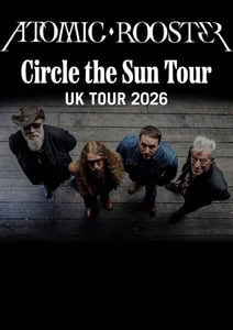 Image of ATOMIC ROOSTER - Thu 19 Feb 2026 - Drummonds Aberdeen