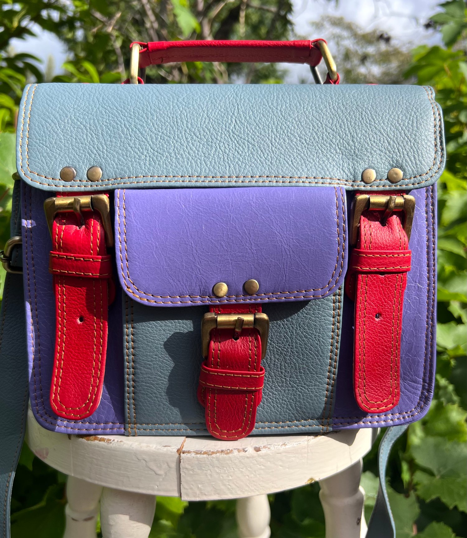 Image of Harlequin Collection - Baby Satchel with Handle #48A