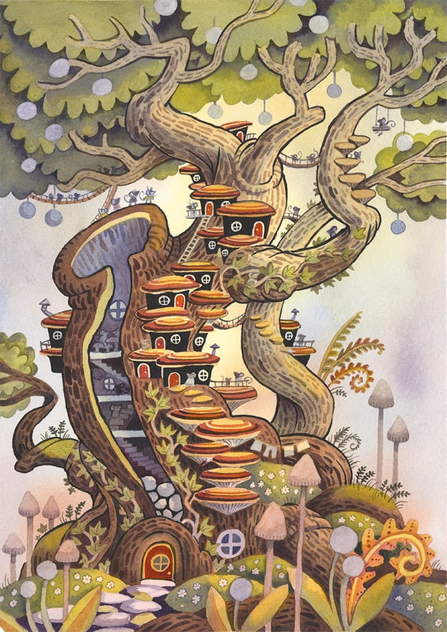 Mousehole to the Centre of the Earth: Fern Cavern Treehouse