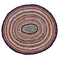Large Braided Rag Rug