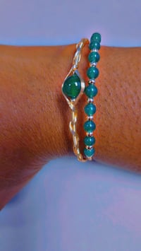 Image 4 of Green Quartz bangle 