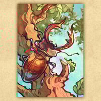 Stag Beetle Print