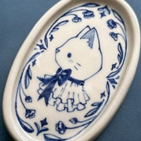 Image 2 of cat portrait trinket tray