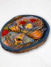 Image 2 of Cleo original on wood 